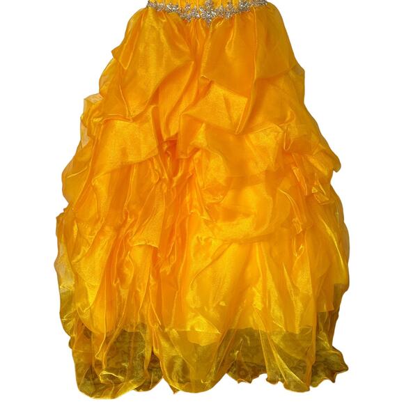 Disney x Alfred Angelo Formal Dress Belle of the Ball Prom Quincenara Size 10 - Picture 9 of 16